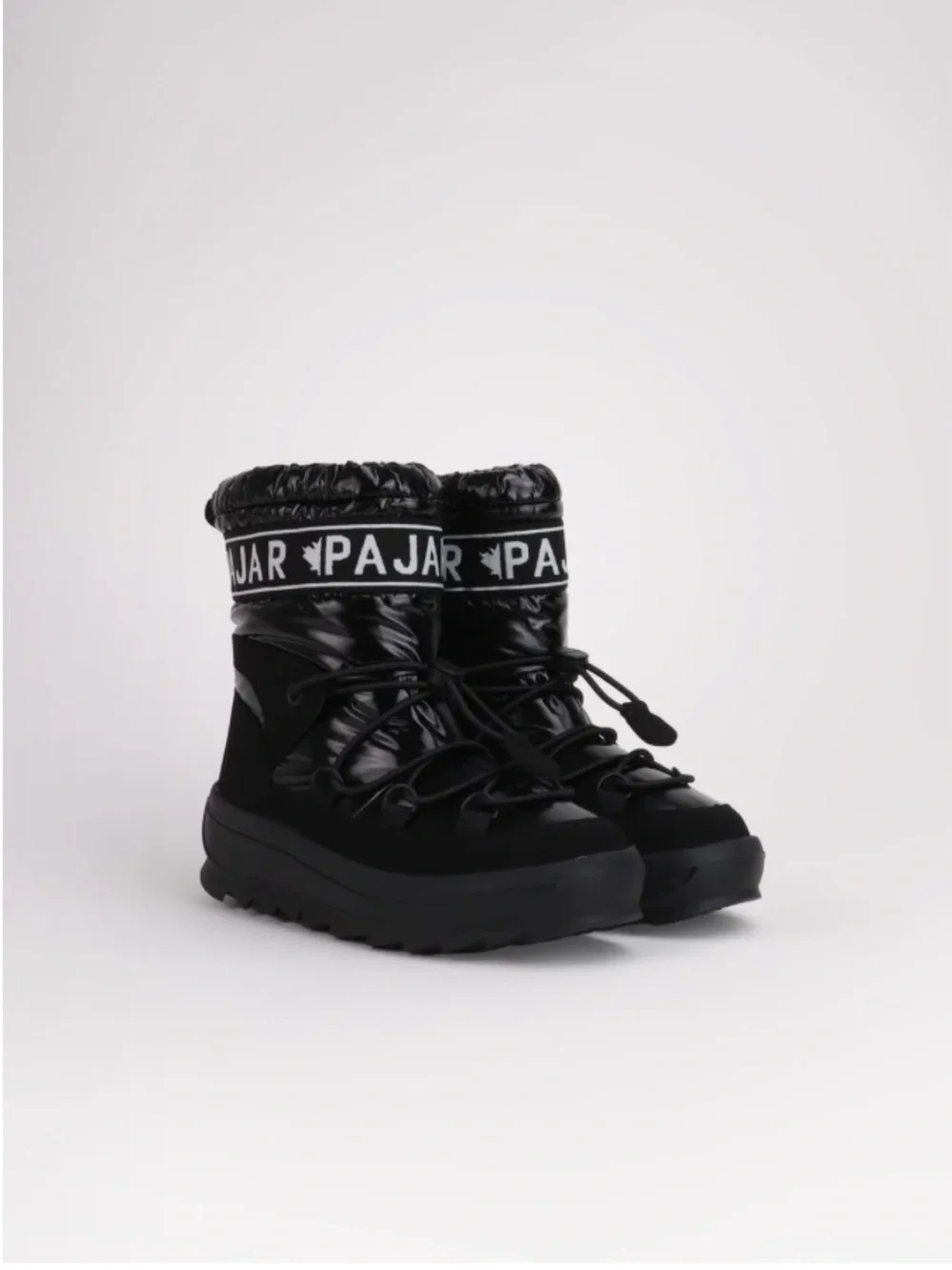 Pajar Women's Black Logo-Trim Winter Boots